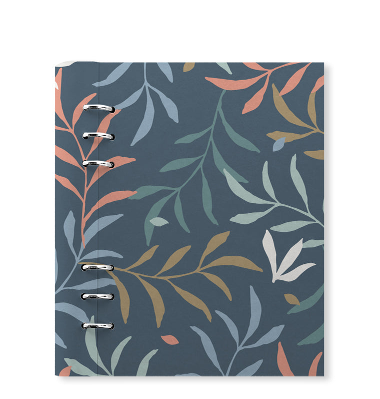 clipbook botanical blue A5 front