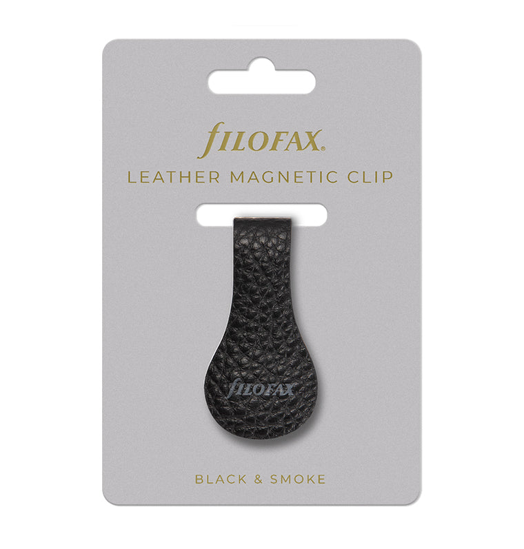 Leather Magnetic Clip Black & Smoke