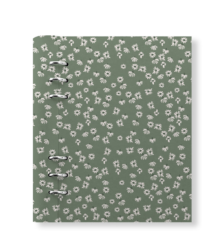 Clipbook Floral A5 Notebook Daisy Sage