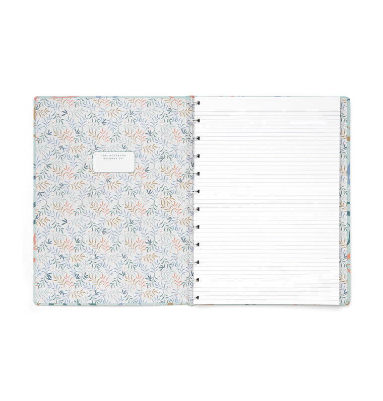 Botanical A4 Refillable Notebook Mint