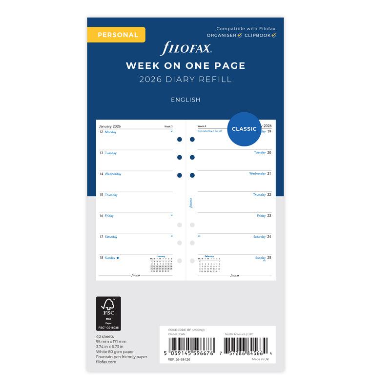 Week On One Page Diary Personal 2026 Filofax Filofax UK week-on-one-page-diary-personal-2026-filofax-filofax-uk
