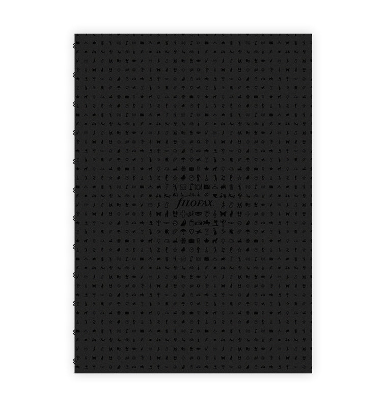 Filofax Notebook Ruled Insert - A4 Black