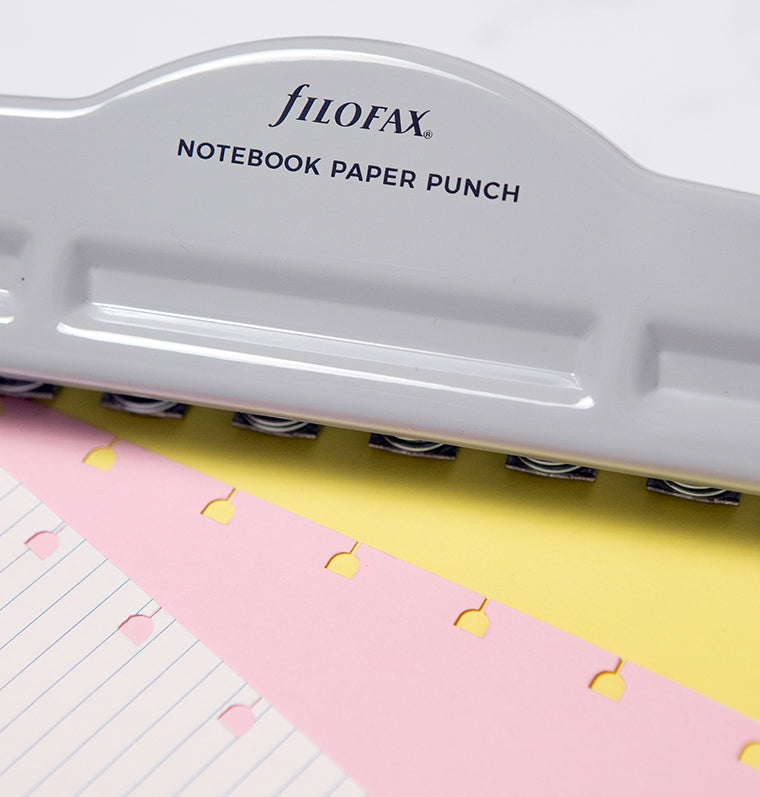 Filofax Refillable Notebook Hole Punch in Grey 