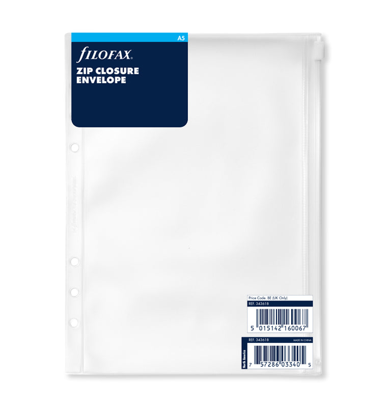 Filofax Zip Closure Envelope - A5 - in packaging