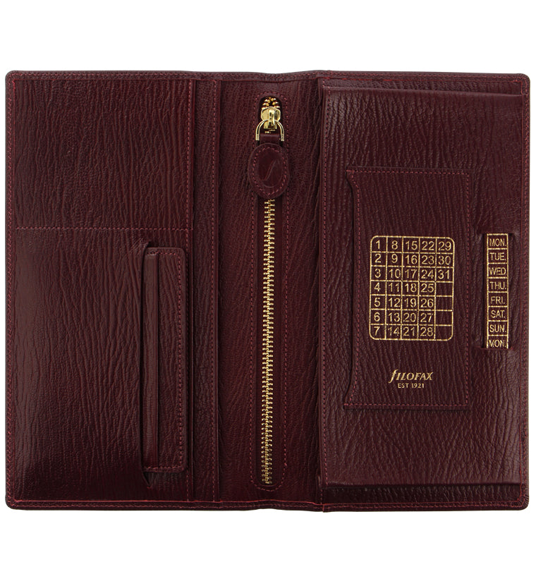 Chester Leather Travel Wallet Red