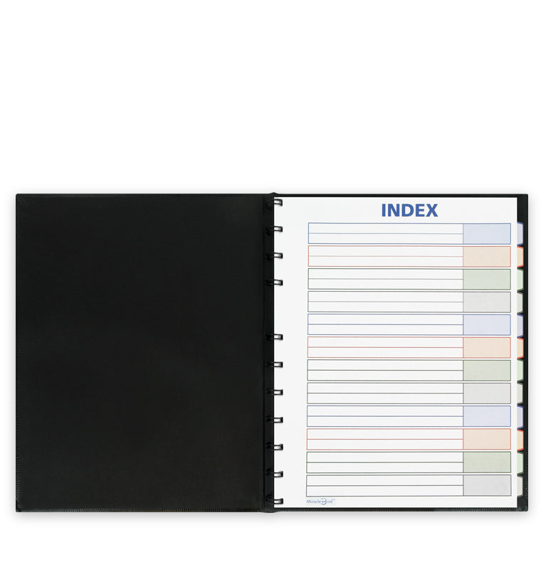 MiracleBind A4 Notebook  Black