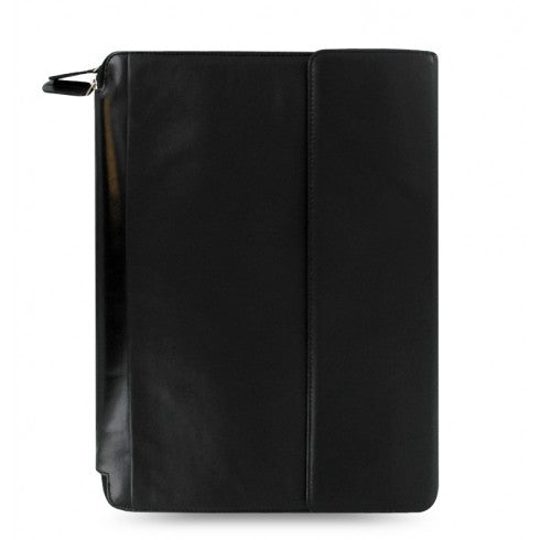 Nappa A4 Leather Zipped Portfolio Black