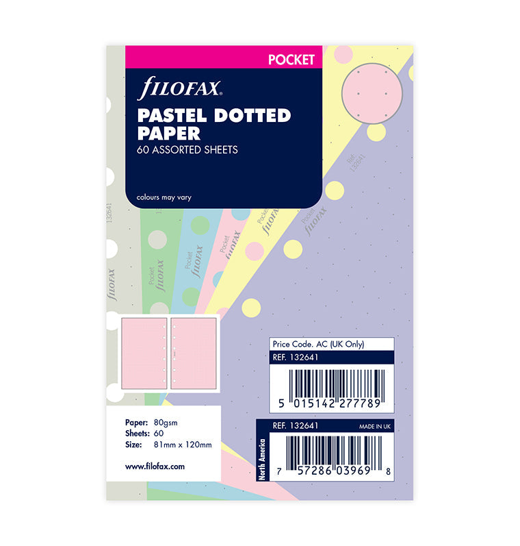 Pastel Dotted Journal Refill - Pocket