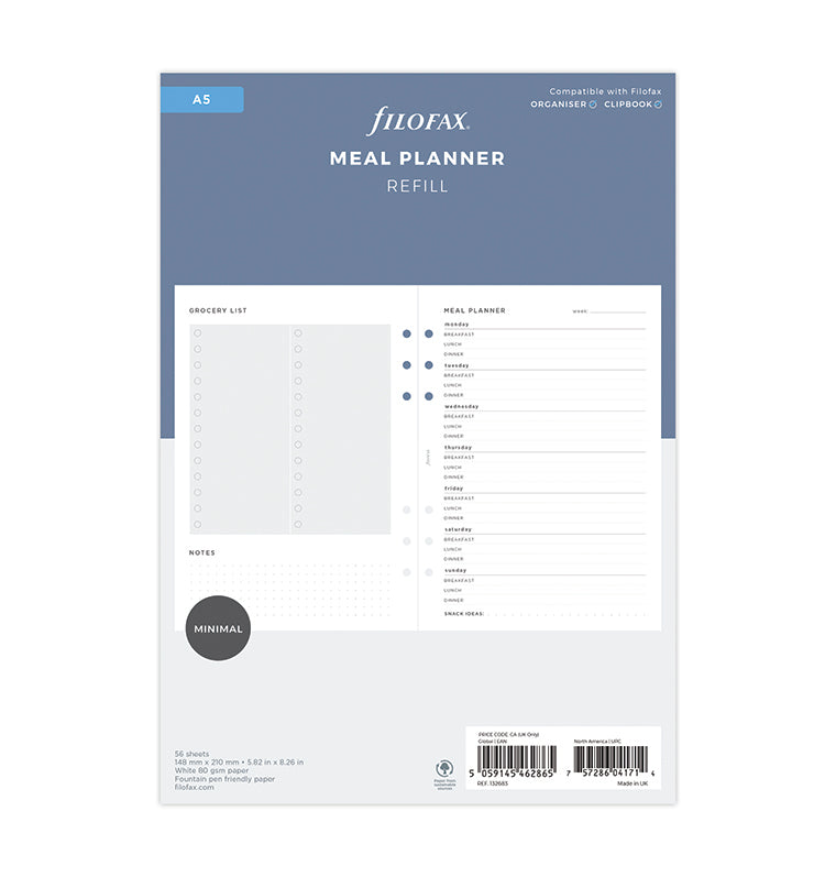 Meal Planner Refill - A5