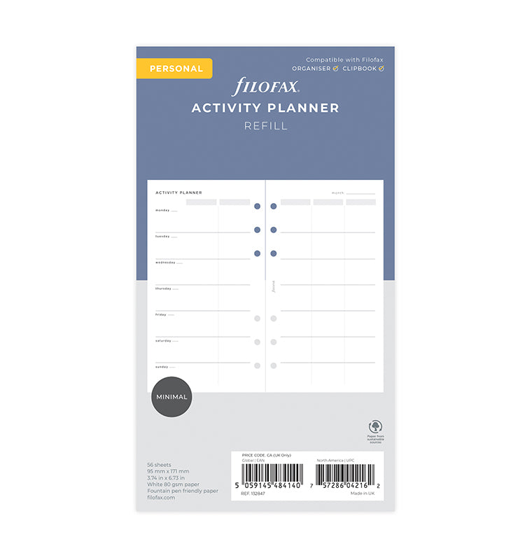 Activity Planner Refill - Personal