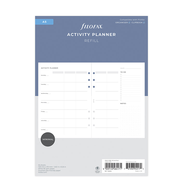 Activity Planner Refill - A5