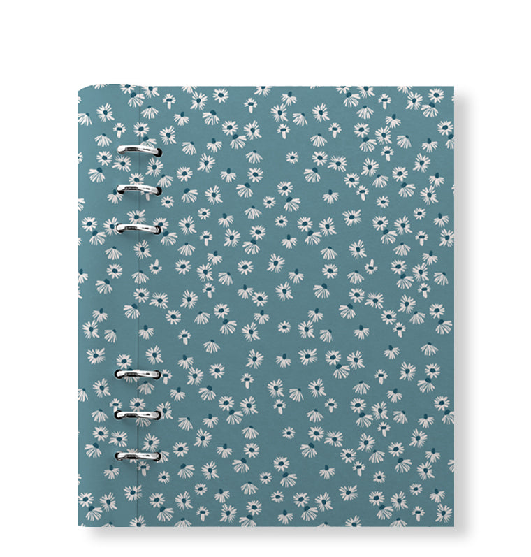 Clipbook Floral A5 Notebook Daisy Teal