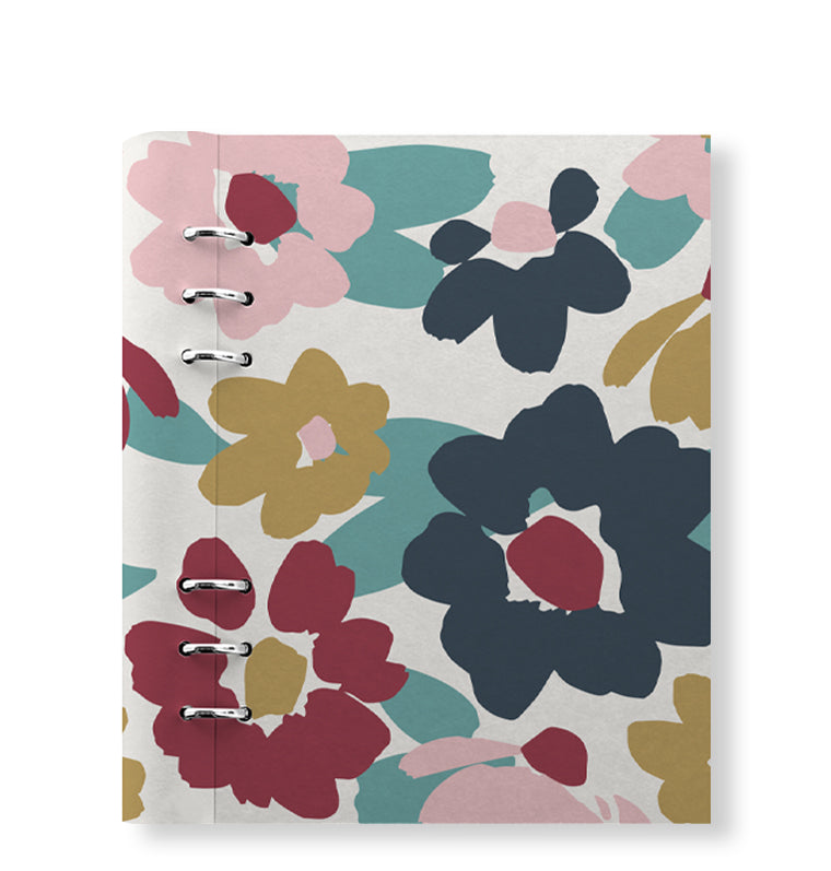 Clipbook Floral A5 Notebook Bloom White