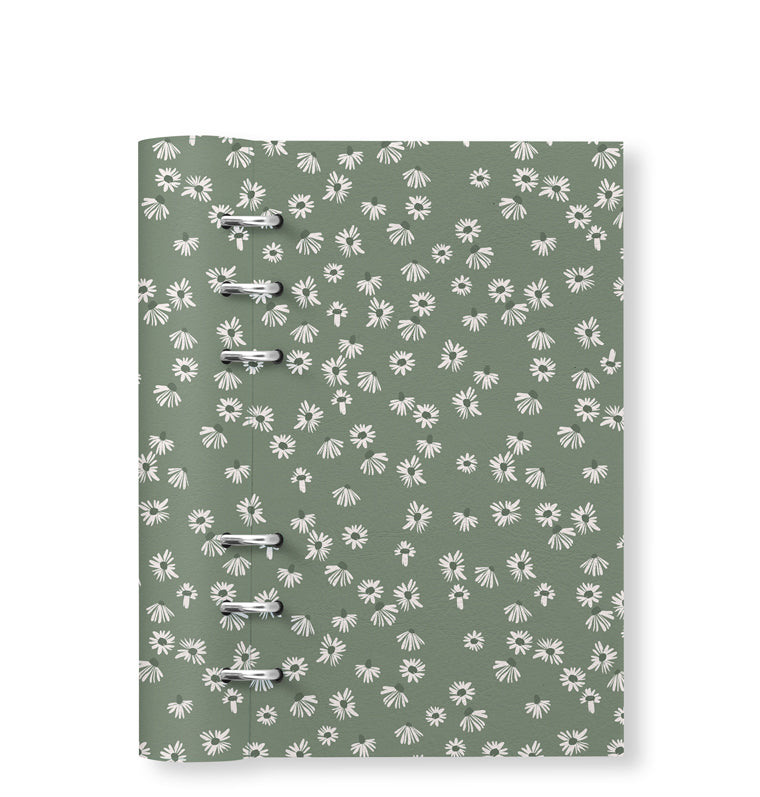 Clipbook Floral Personal Notebook Daisy Sage