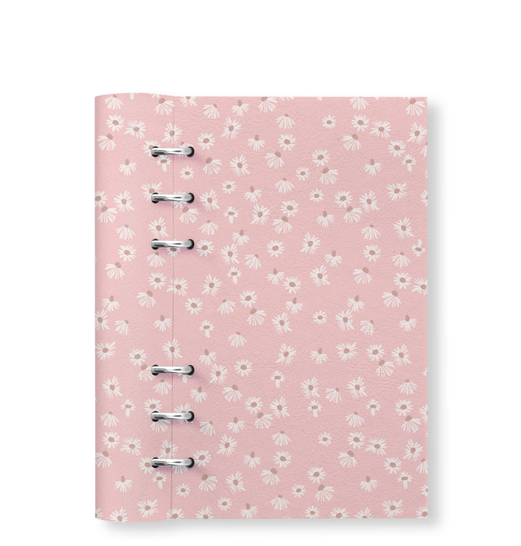 Clipbook Floral Personal Notebook Daisy Pink