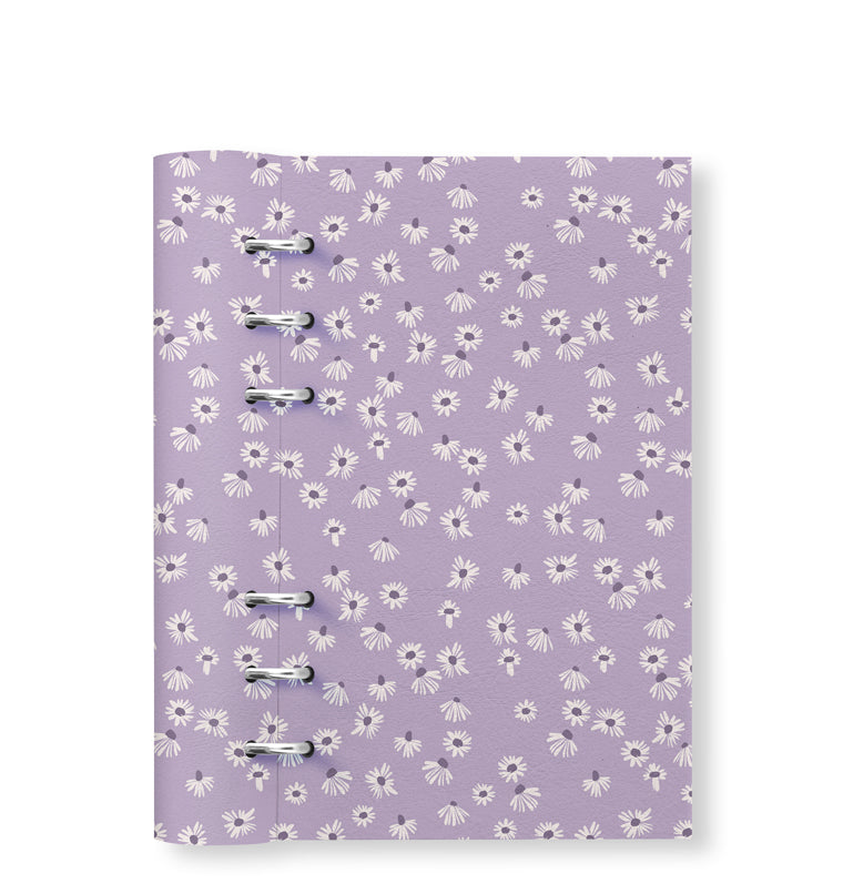 Clipbook Floral Personal Notebook Daisy Lilac