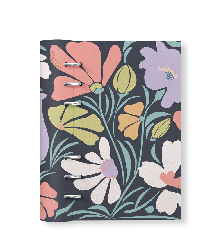 Clipbook Floral Personal Notebook Wild Flowers Blue