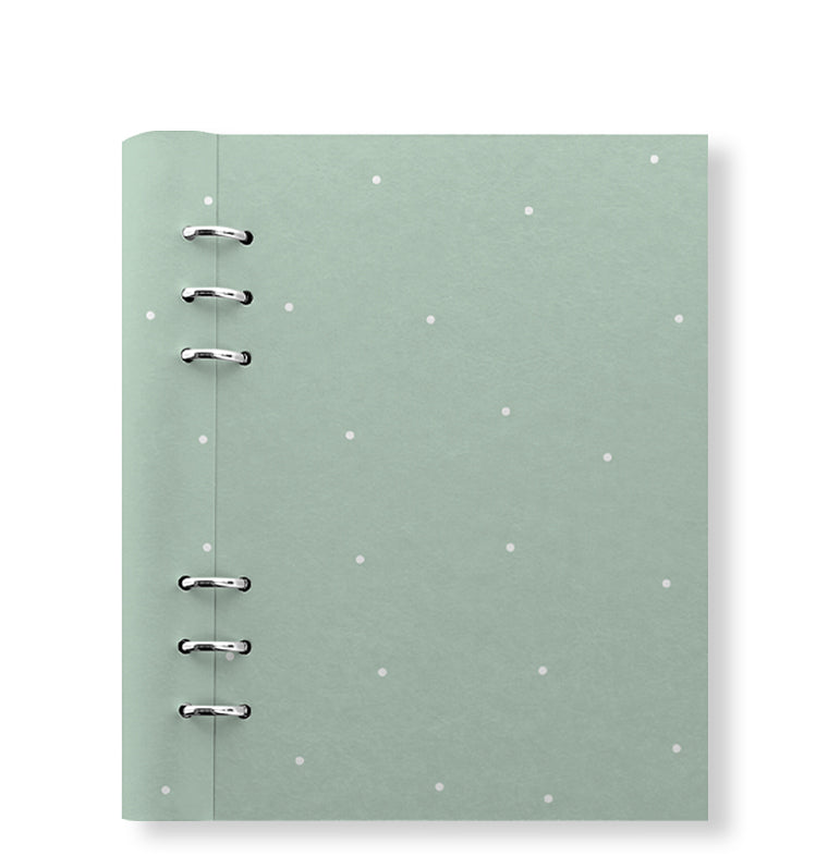 Clipbook Timeless A5 Notebook Polka Dot Sage