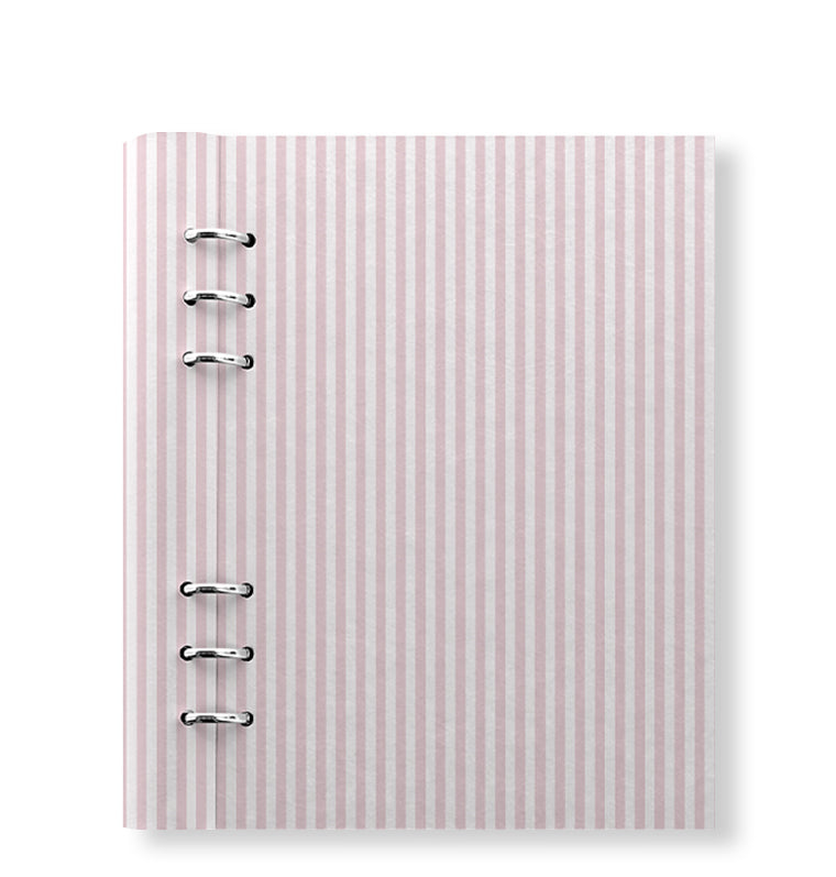 Clipbook Timeless A5 Notebook Stripes Blush