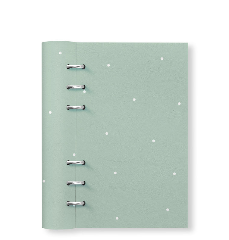 Clipbook Timeless Personal Notebook Polka Dot Sage