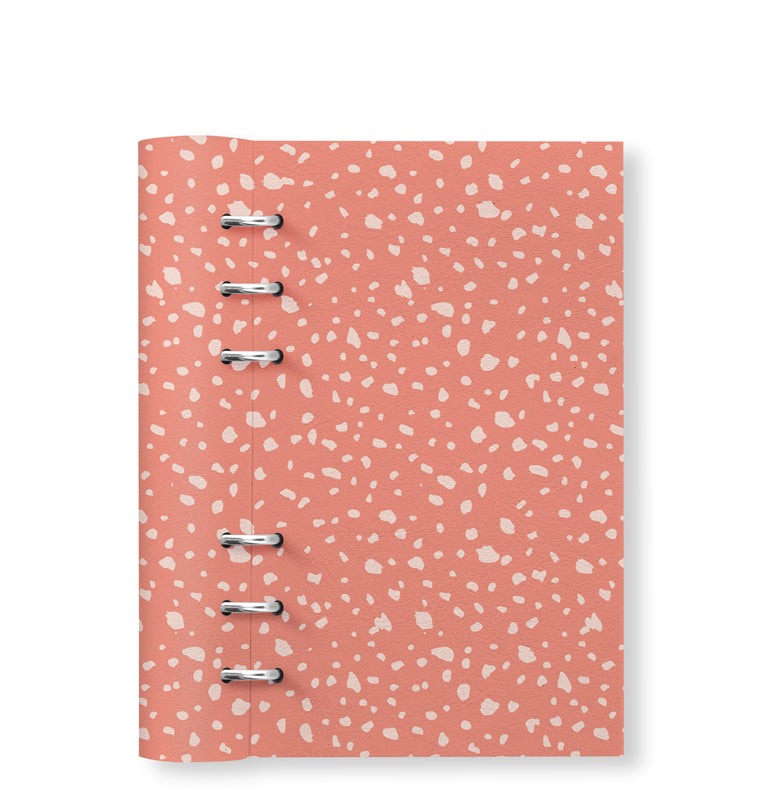 Clipbook Timeless Personal Notebook Speckles Coral
