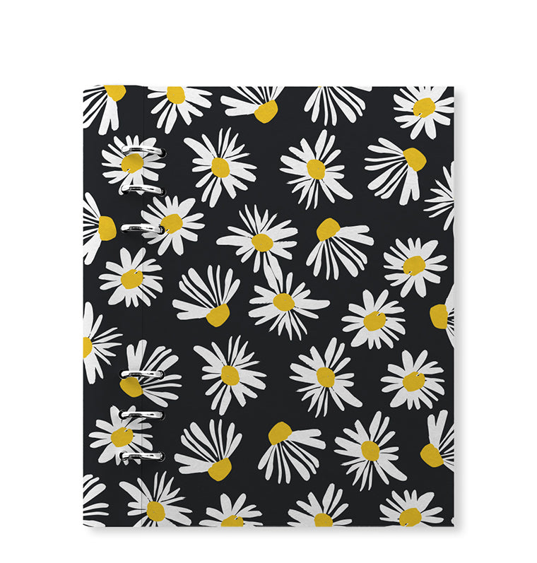 Clipbook Floral A5 Daisy Black