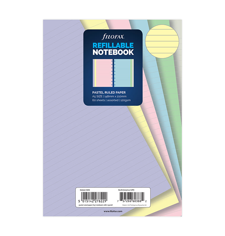 Carnet de notes de poche Filofax Pastel en papier ordinaire rechargeable  Exclusive Pen