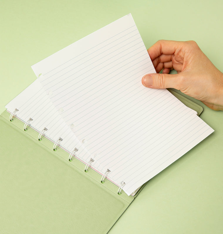 Filofax A5 Refillable Notebook Rose Quartz - Confetti Collection With Gold Foil Accents