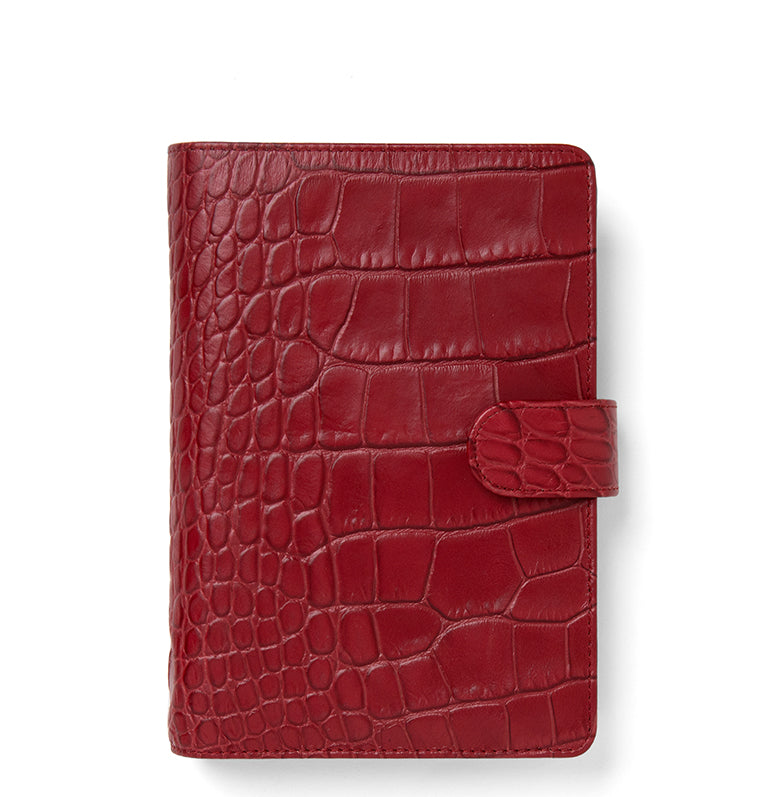 Classic Croc Personal Leather Organiser Cherry
