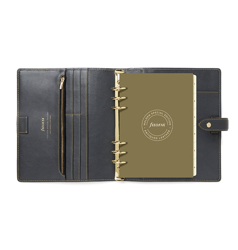 Malden Special Edition A5 Leather Organiser Charcoal