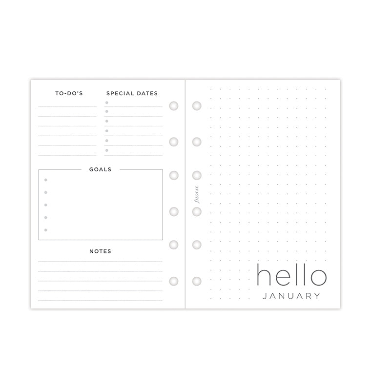 Minimal Week On Two Pages Diary - Pocket 2025 Multilanguage