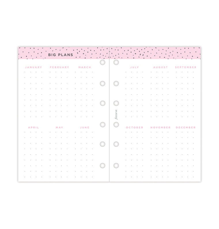 Confetti Week On Two Pages Diary - Pocket 2025 Multilanguage