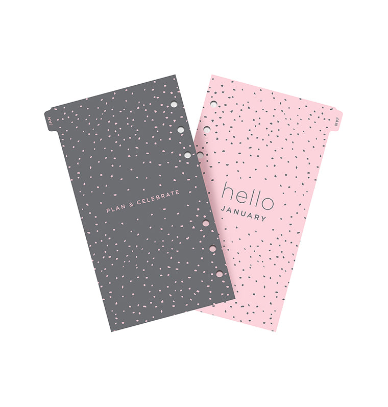Confetti Week On Two Pages Diary - Personal 2025 Multilanguage