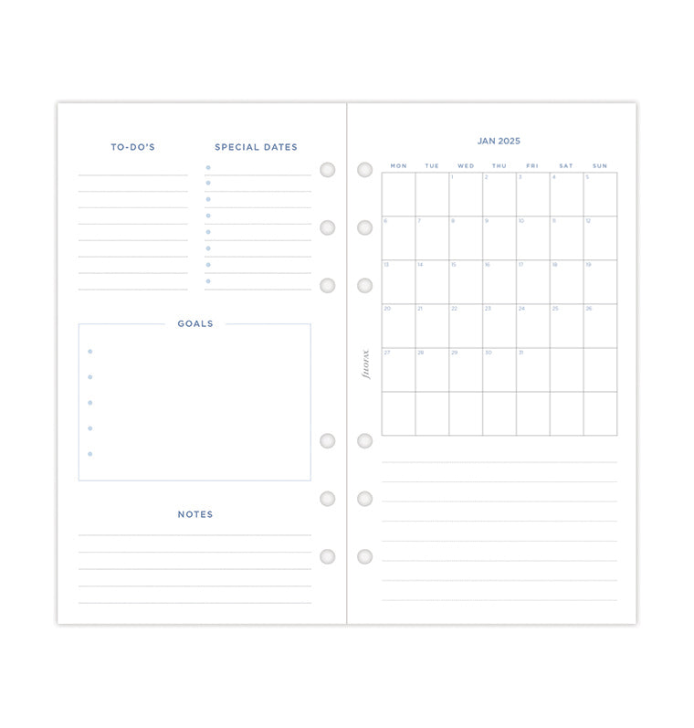 Garden Week On Two Pages Diary - Personal 2025 Multilanguage