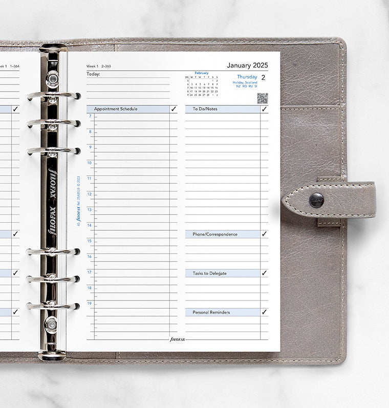 One Day On A Page Business Diary - A5 2025 English