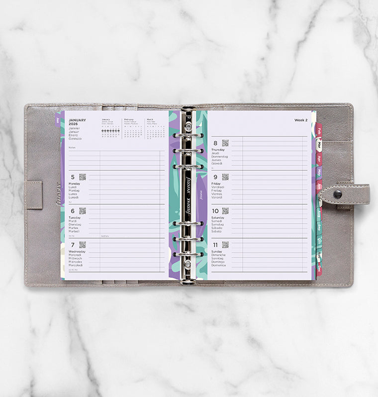 Filofax A5 Garden collectie 2026 week op 2 pagina's - De Groen BV Filofax A5 Garden collectie 2026 week op 2 pagina's - De Groen BV
