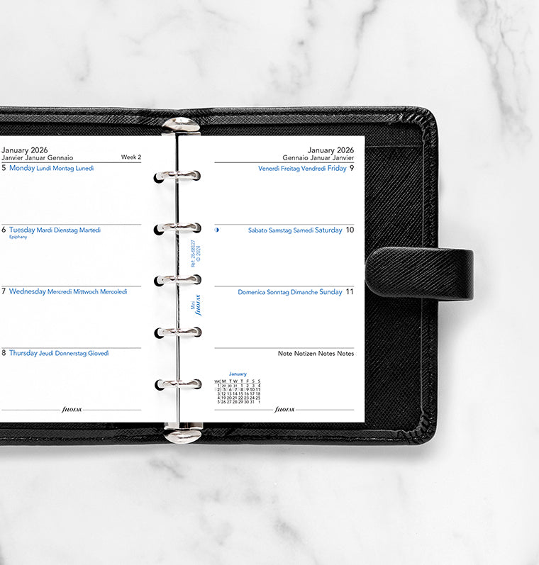 Filofax A5 Week on two pages English multi-fit 2026 diary 26 Filofax A5 Week on two pages English multi-fit 2026 diary 26