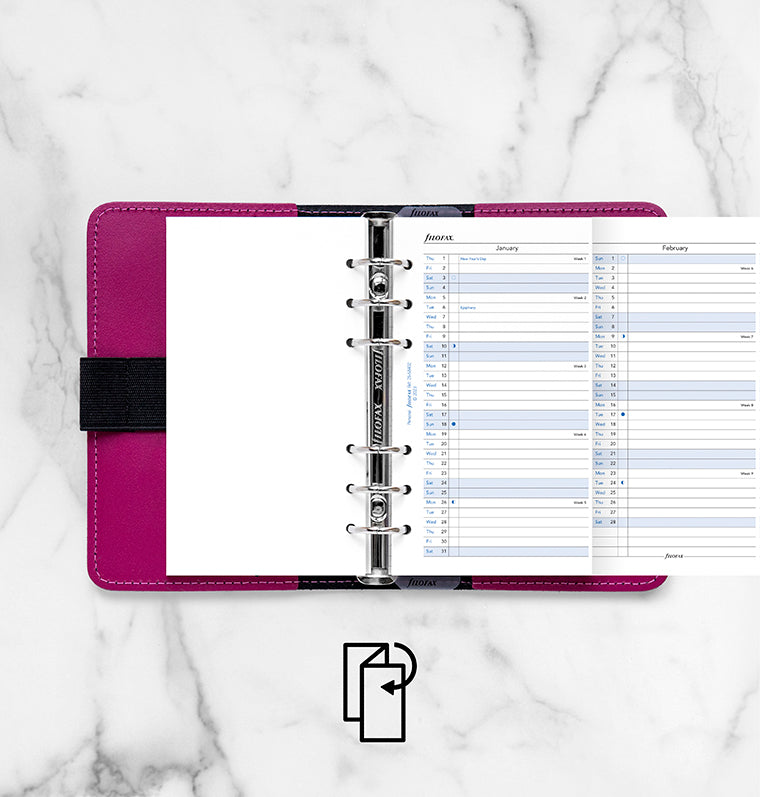 Vertical Year Planner - Personal 2026 English