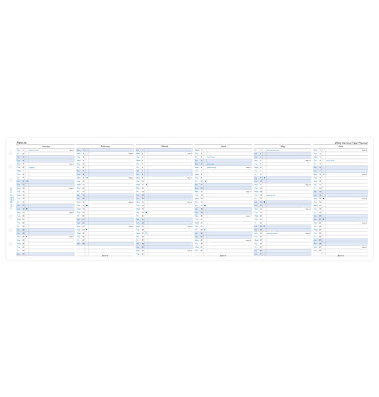 Filofax Personal 1 Settimana Su 2 Pagine, Cotone Panna - Foto 12