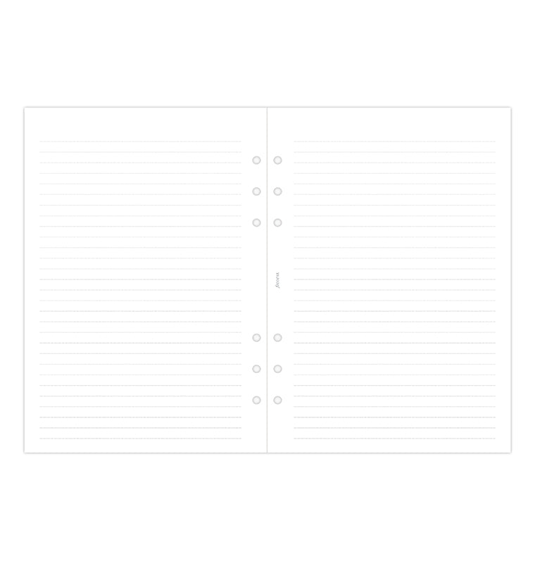 Filofax A5 Week To View Academic White Paper Blank English Diary Refill August 2023 To July 2024 (C68562-24