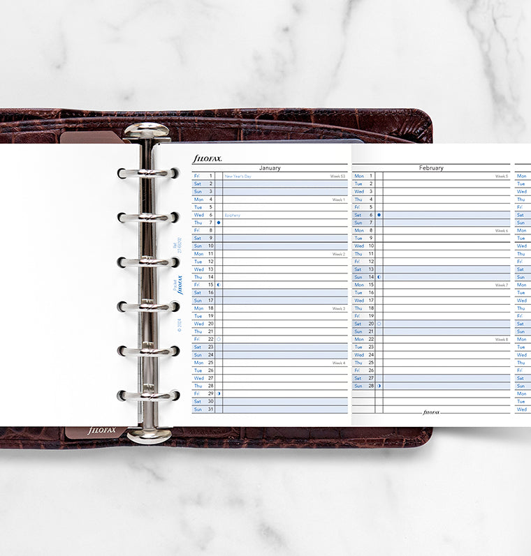 Filofax Vertical Year Planner - Pocket 2027 English 27-68202