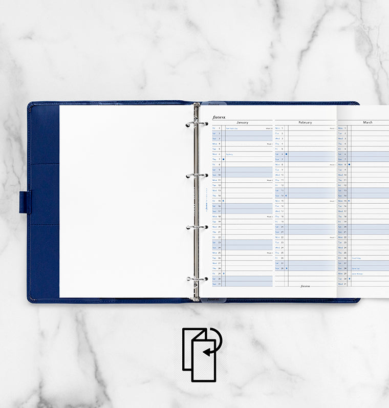Filofax Personal Vertical Year Planner 2027 Filofax Personal Vertical Year Planner 2027