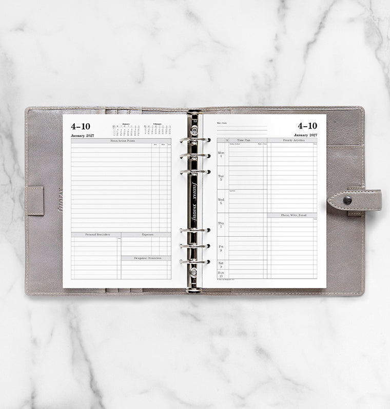 Time Management Week To View Diary - A5 2027 | Filofax – Filofax UK