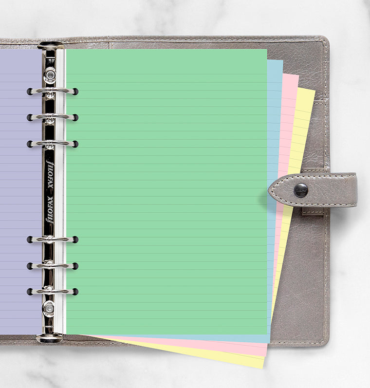 Classic Coloured Ruled Notepaper A5 Refill