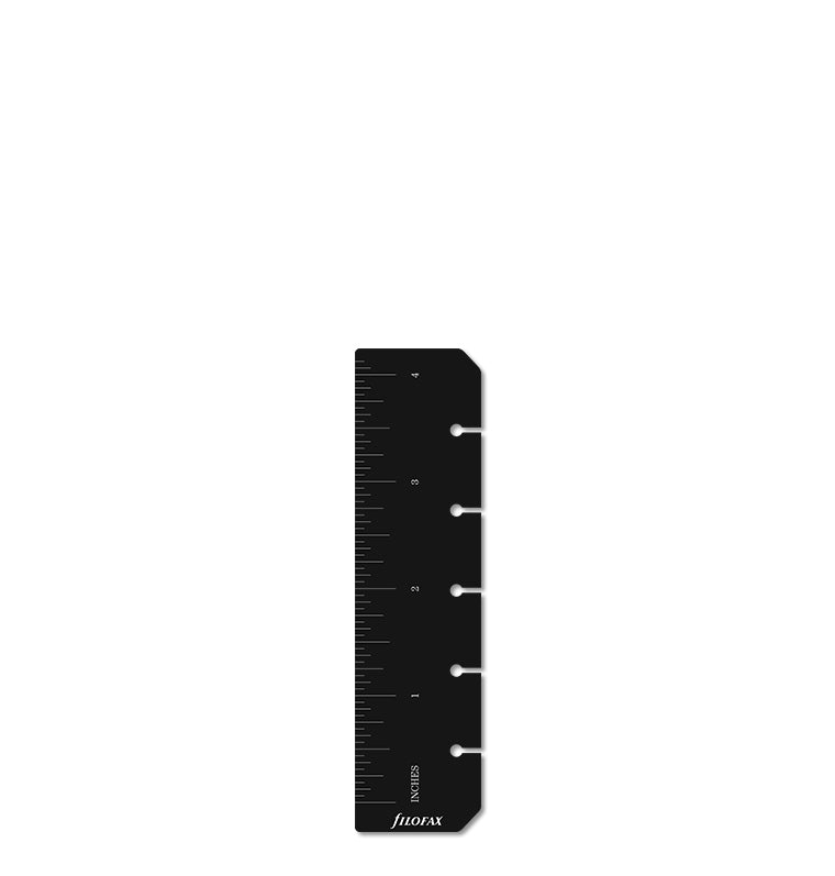 Filofax Ruler Ruler Page Marker Black Mini - Filofax – Filofax UK