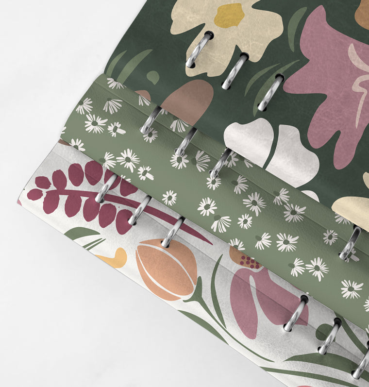 Clipbook Floral Notebooks