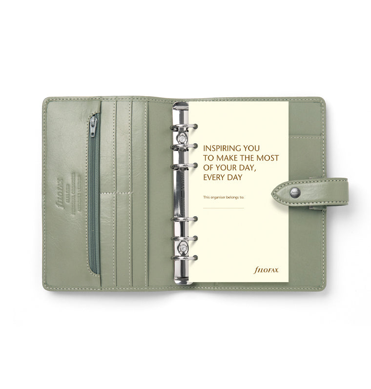 Filofax Malden Personal Organizer - Ochre Buffalo Leather, 2024 Diary Included
