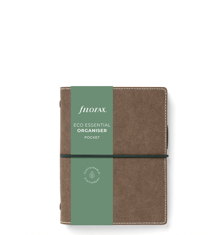 Filofax Eco Essential Pocket Organiser Dark Walnut - Packaging