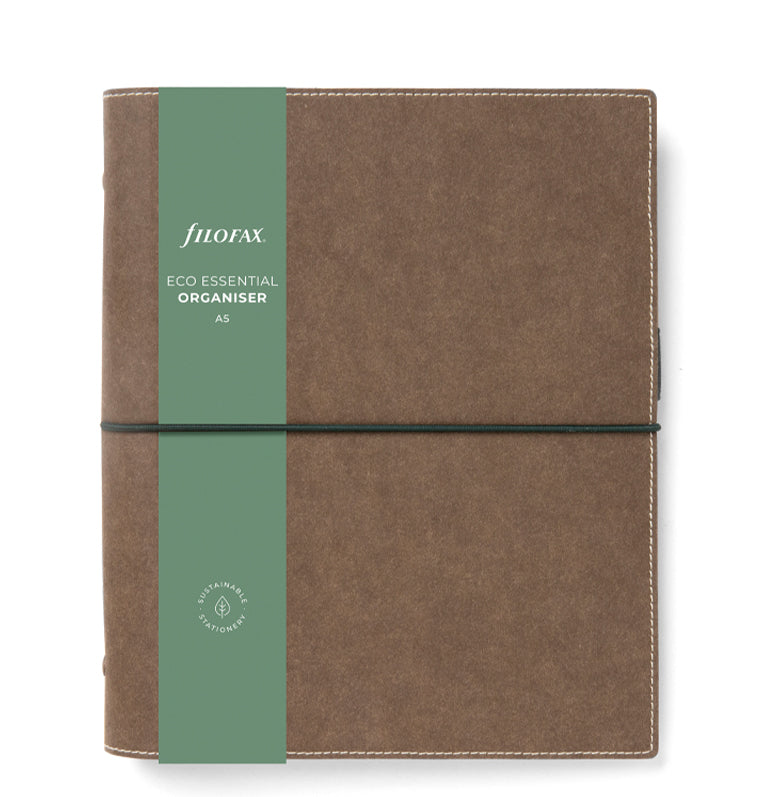 Filofax Eco Essential A5 Organiser Dark Walnut Brown - Packaging