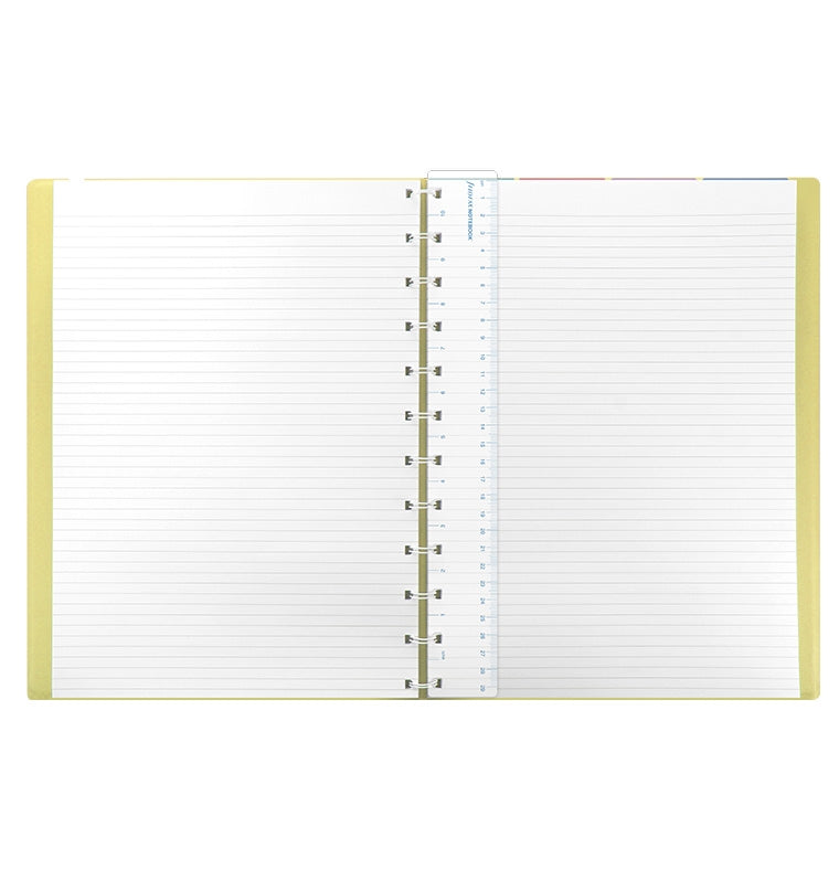 Classic Pastels A4 Refillable Notebook Lemon
